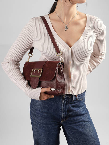 Sac Porté Main Velvet Caviar Cuir Milano Marron velvet caviar VC25114 vue secondaire 1