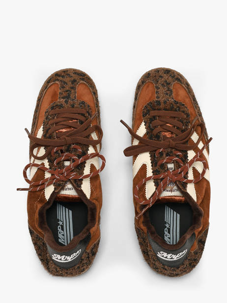Sneakers Utah En Cuir Mrp star Marron accessoires 3 vue secondaire 3