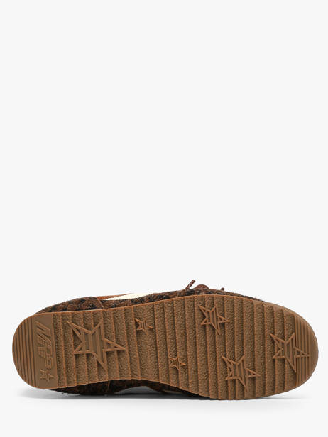Sneakers Utah En Cuir Mrp star Marron accessoires 3 vue secondaire 4
