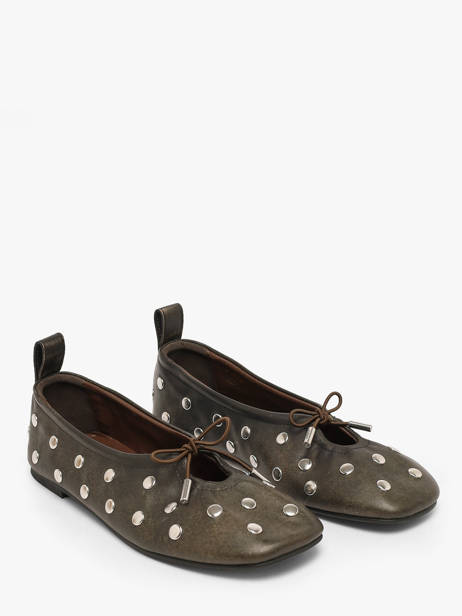 Ballerines Rosalind En Cuir Alohas Marron accessoires 10143501 vue secondaire 1