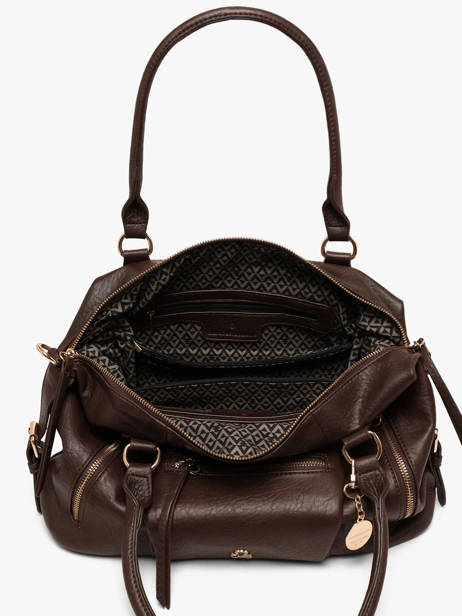 Sac Porté Main Bride Lulu castagnette Marron bride BADARA vue secondaire 3