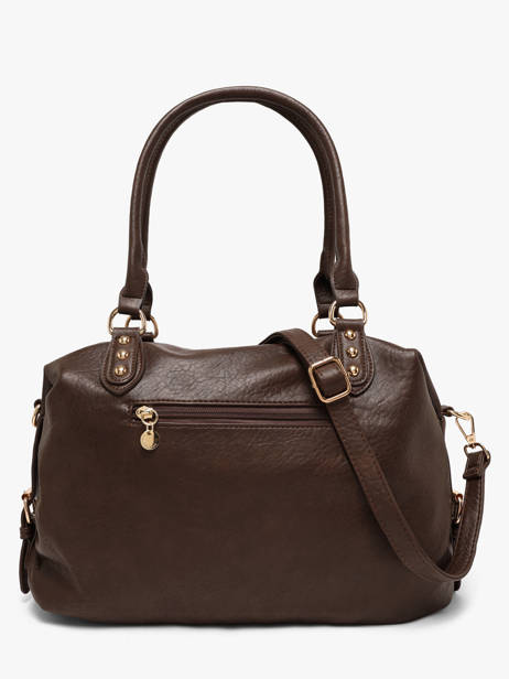 Sac Porté Main Bride Lulu castagnette Marron bride BADARA vue secondaire 4
