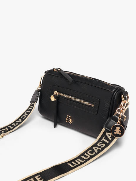 Sac Bandoulière Zip Lulu castagnette Noir zip BARNABE vue secondaire 2
