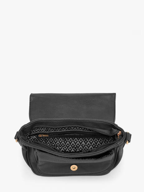 Sac Bandoulière Zip Lulu castagnette Noir zip 3 vue secondaire 3