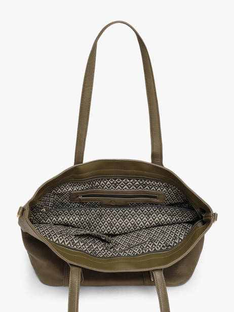 Sac Porté épaule A4 Zip Lulu castagnette Vert zip 2 vue secondaire 3