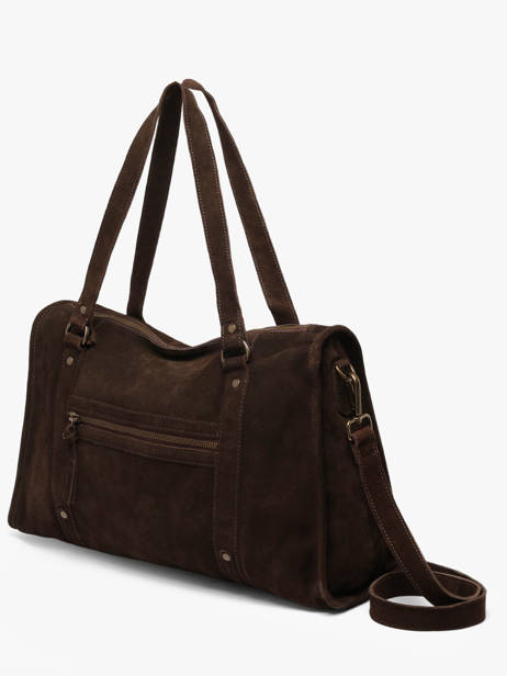 Sac Porté épaule Lula Pieces Marron lula 17168459 vue secondaire 2