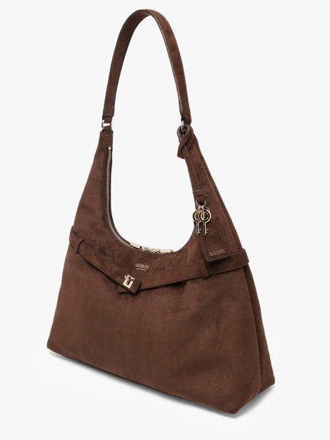 Sac Porté épaule Ella Polyester Guess Marron ella SG975401 vue secondaire 2