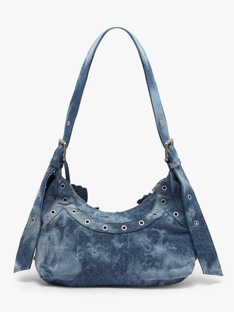 Sac Porté épaule Curio Coton Desigual Bleu curio 26WAXD19 vue secondaire 4