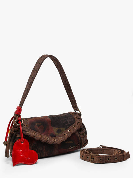 Sac Porté épaule Graffiatto Desigual Marron graffiatto 26WAXD14 vue secondaire 2