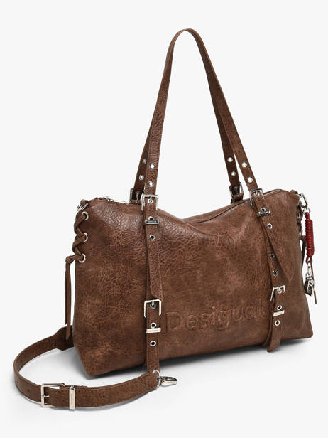 Sac Porté épaule Half Logo Desigual Marron half logo 26WAXPAF vue secondaire 2