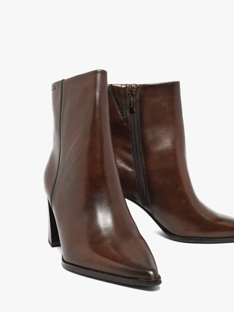 Bottines à Talon En Cuir Tamaris Marron accessoires 47 vue secondaire 1