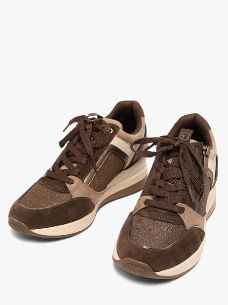 Sneakers En Cuir Tamaris Marron accessoires 41 vue secondaire 1