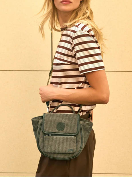 Sac Bandoulière Wanderer Coton Cabaia Vert wanderer CROSSWAN vue secondaire 1
