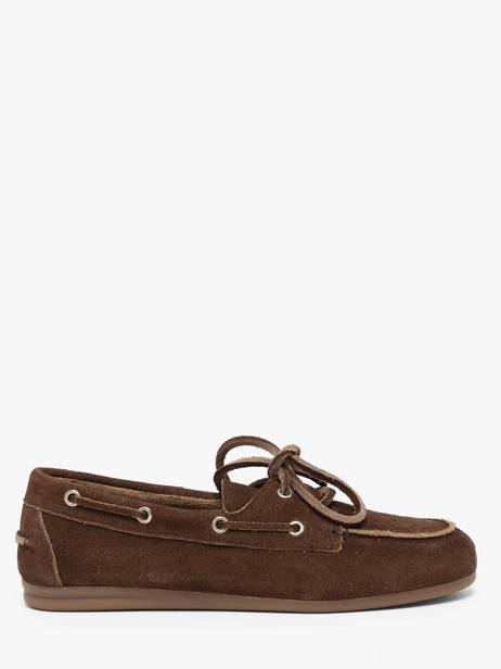 Chaussures Bateau En Cuir Pavement Marron accessoires 24128347