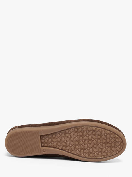Chaussures Bateau En Cuir Pavement Marron accessoires 24128347 vue secondaire 4