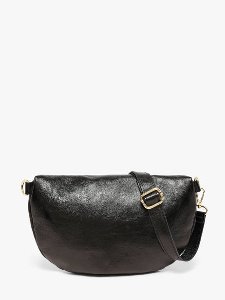 Sac Banane Cuir Milano Noir nine NI21123O vue secondaire 4