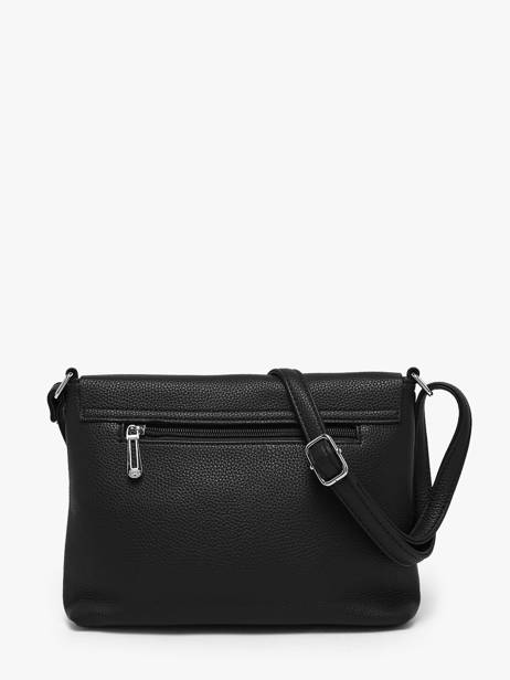 Sac Bandouliere Vintage Flora & co Noir grained F8044 vue secondaire 3