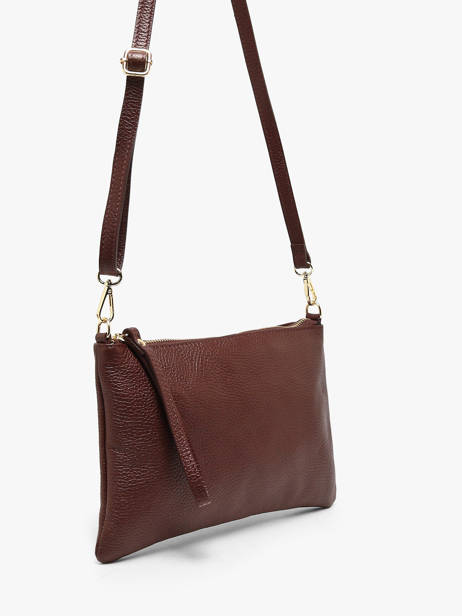 Sac Bandoulière Caviar Cuir Milano Marron caviar CA26064 vue secondaire 2