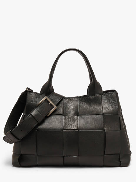 Sac Porté Main Heritage Cuir Biba Noir heritage WAN1L