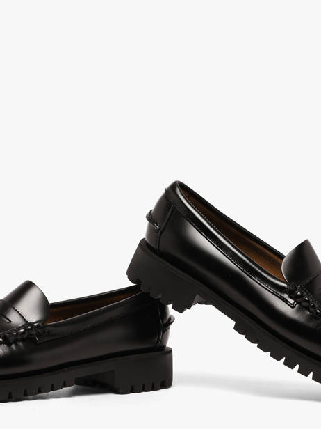 Mocassins En Cuir Sebago Noir accessoires 7002IJ0 vue secondaire 2