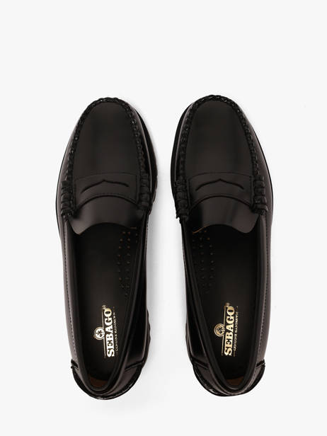 Mocassins En Cuir Sebago Noir accessoires 7002IJ0 vue secondaire 3
