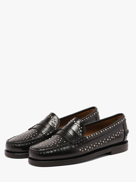 Mocassins En Cuir Sebago Noir accessoires 78118KW vue secondaire 1
