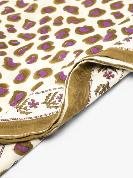 Foulard Byzantine Blanc foulard LEO vue secondaire 2