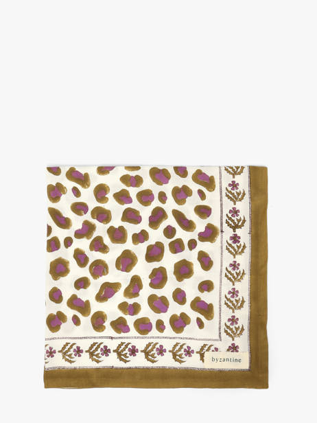 Foulard Byzantine Blanc foulard LEO vue secondaire 1