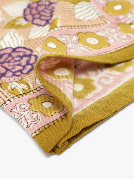 Foulard Byzantine Jaune foulard PEN vue secondaire 2