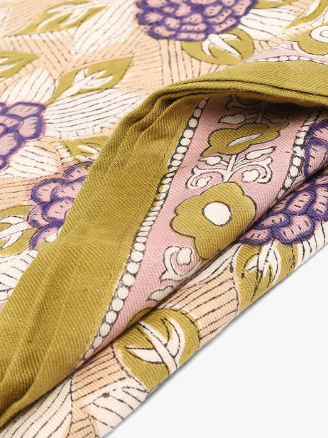 Foulard Byzantine Jaune foulard PEN vue secondaire 2