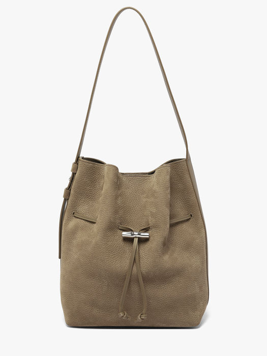 Longchamp Le roseau coulisse nubuck Sacs porté main Marron