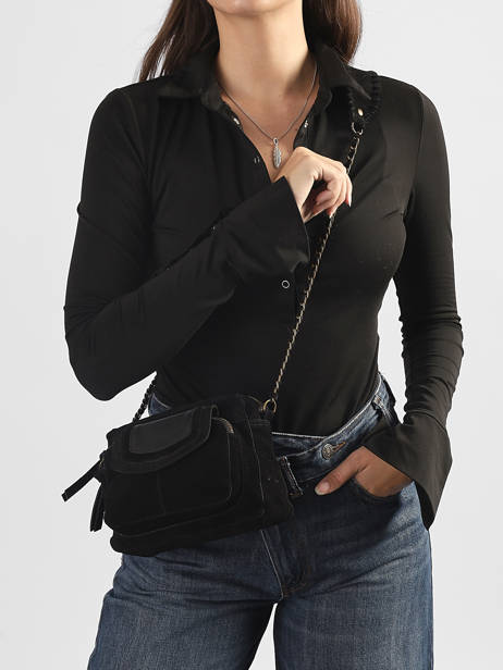 Sac Bandoulière Abigail Cuir Pieces Noir abigail 17166655 vue secondaire 1