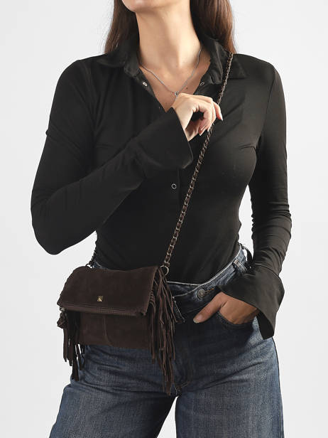 Sac Bandoulière Aurora Cuir Pieces Marron aurora 17166670 vue secondaire 1