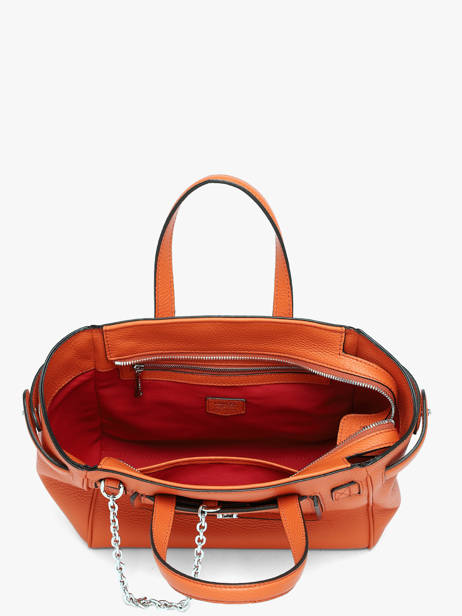 Sac Carryal S Thea Cuir Lancel Orange thea A14221 vue secondaire 3