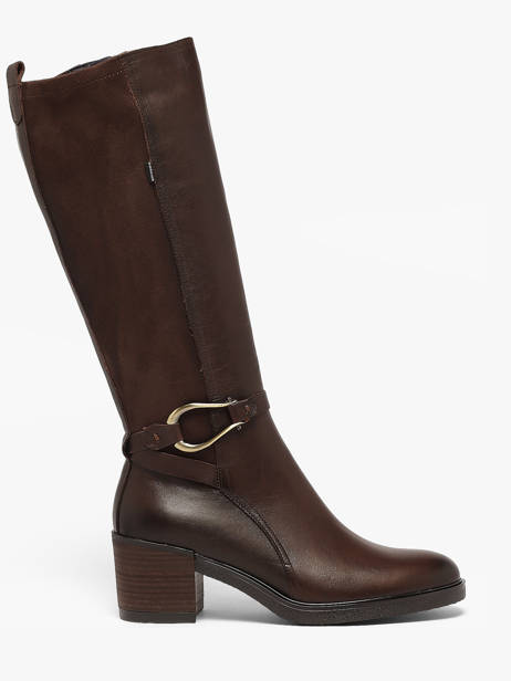 Bottes à Talon En Cuir Dorking Marron women SK