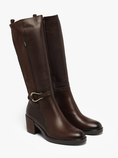 Bottes à Talon En Cuir Dorking Marron women SK vue secondaire 1