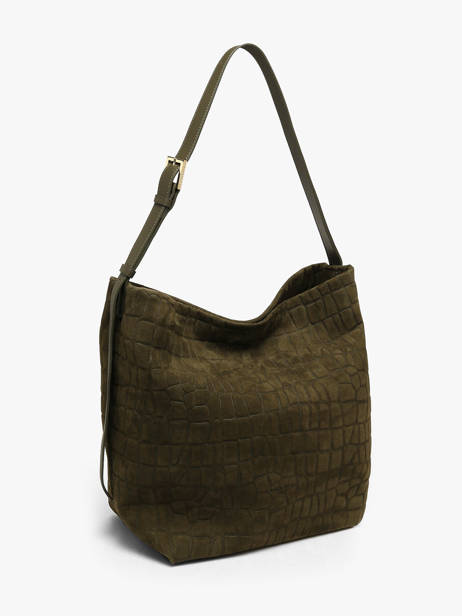 Sac Porté épaule Suede Exo Lancaster Vert suede exo 65 vue secondaire 1