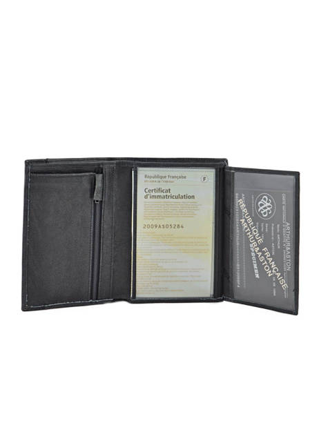 Portefeuille Cuir Arthur & aston Noir diego 1438-805 vue secondaire 3