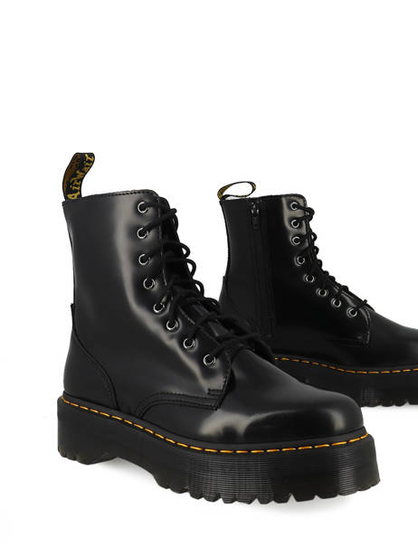 Boots Jadon Semelles Compensées Cuir Dr martens Noir unisex 15265001 vue secondaire 2