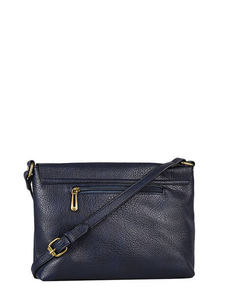 Sac Bandoulière Grained Flora & co Bleu grained F8045 vue secondaire 2