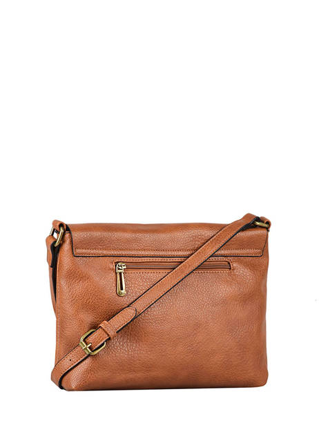 Sac Bandoulière Grained Flora & co Marron grained F8045 vue secondaire 2