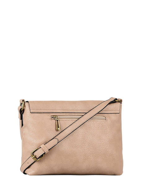 Sac Bandoulière Grained Flora & co Beige grained F8045 vue secondaire 2