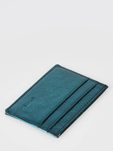 Porte-cartes Etincelle Irisée Cuir Etrier Bleu etincelle irisee EETI011 vue secondaire 1