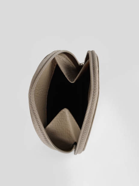 Porte-monnaie Caviar Cuir Crinkles Beige caviar 14291 vue secondaire 1