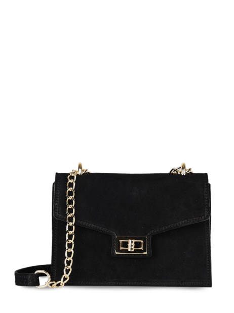 Sac Bandouliere Velvet Cuir Milano Noir velvet VE21121