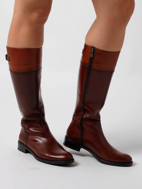 Bottes Tierra En Cuir Dorking Marron theme D7687 vue secondaire 2