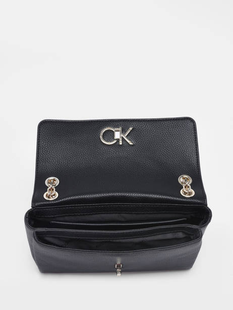 Sac Bandoulière Re-lock Calvin klein jeans Noir re-lock K609395 vue secondaire 3