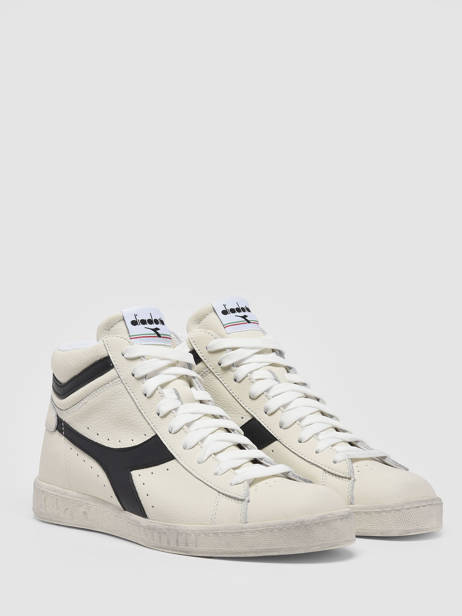 Sneakers Game High Waxed En Cuir Diadora Blanc unisex 89999060 vue secondaire 3