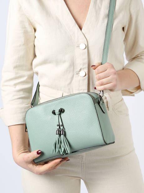 Sac Bandouliere Caviar Cuir Milano Bleu caviar CA21101 vue secondaire 1