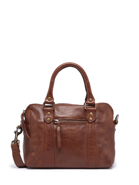 Sac Bandoulière Cow Cuir Basilic pepper Marron cow BCOW57